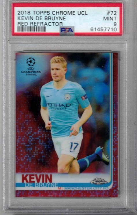 Kevin De Bruyne Topps Chrome Uefa Champions League Red