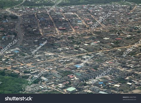 Residential Area In Lagos Nigeria Aerial View Stock Photo 49967995