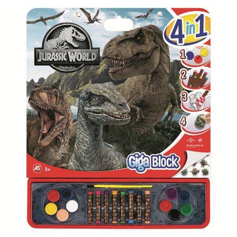 Kolorowanka Giga Block W Jurassic World Kolorowanki