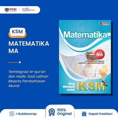 Jual Buku Posi Persiapan Ksm Matematika Ma Terintegrasi Full Soal