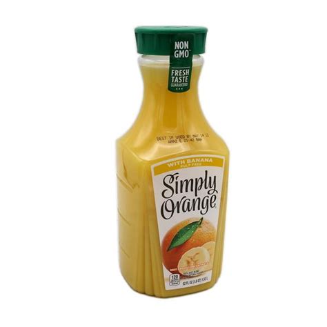 Simply Orange With Banana Pulp Free Orange Juice Hy Vee Aisles Online Grocery Shopping