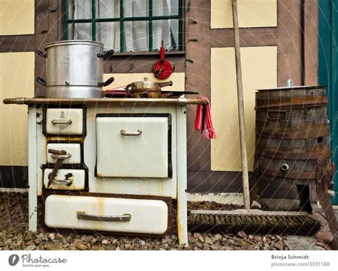 An Old Fashioned Oven Vintage And Rusty A Royalty Free Stock Photo