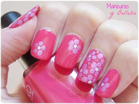 Manicuras Y Belleza Usaloya Nail Art De Flores F Cil Con Puntos