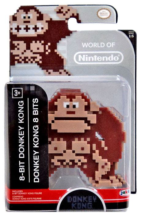 World of Nintendo Donkey Kong 8 Bit Donkey Kong 2.5 Mini Figure Jakks ...