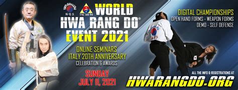 Whrda 2021 Online Summer Events World Hwa Rang Do Association