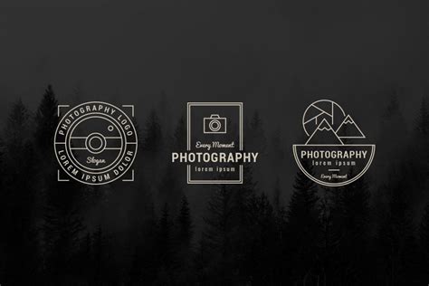 Minimalist Photography Logo Templates - Dreamstale