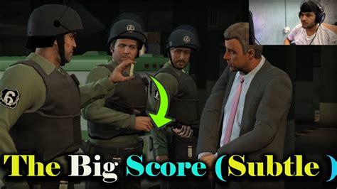 GTA 5 Mission 75 The Big Score Subtle Approach 100 Gold Medal