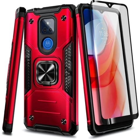 Nagebee Case For Motorola Moto G Play 2021 With Tempered Glass Screen Protector Full Coverage