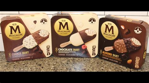 Magnum Ice Cream Cookie Duet Chocolate Duet Almond Duet Review