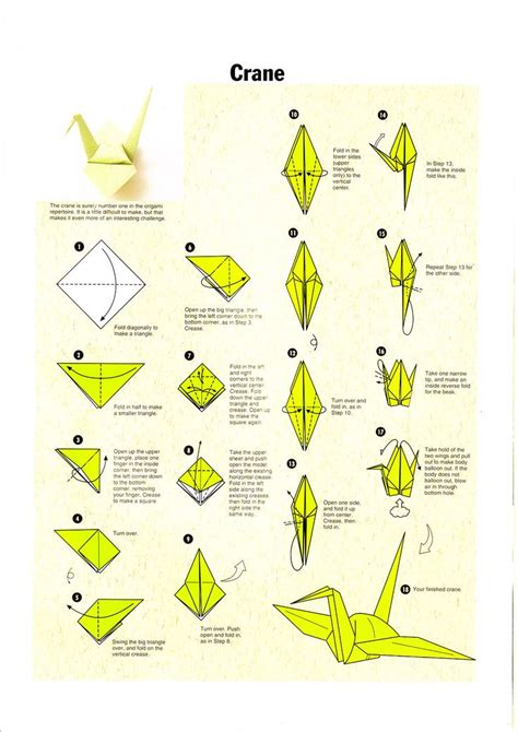 Easy Origami Paper Bird Instructions