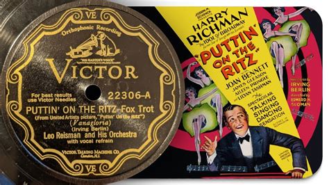 Puttin On The Ritz Leo Reisman And His Orchestra 1930 Youtube