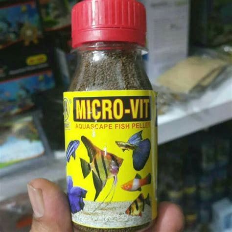 Pelet Microvit Micro Vit Mikrovit Mikro Vit Pakan Ikan Hias Aquascape