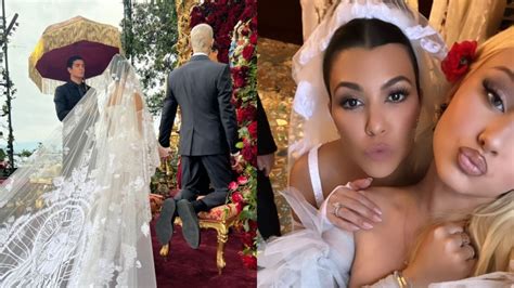 Así fue la lujosa boda de Kourtney Kardashian y Travis Barker en Italia