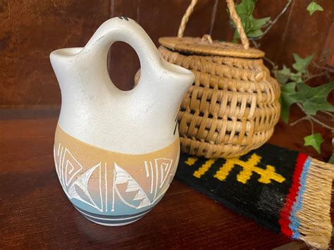 Navajo Wedding Vase Native American Indian Pottery Etsy