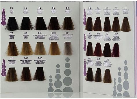 International Colour Charts For Hairdressing Hair And Makeup Artist