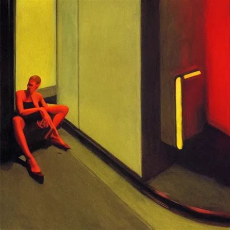 Blade Runner By Edward Hopper Stable Diffusion