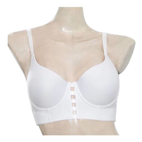 Brasier Bras Jade Talla 34B Premoldeado Con Tiras Al Frente Blanco