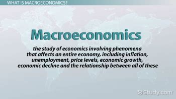 Macroeconomics Definition Principles Examples Lesson Study