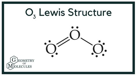 O3 Lewis Structure Ozone Chemistry Lewis Ozone