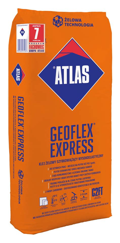 Atlas Geoflex Express Klej Do P Ytek Elowy Kg Specjalistyczna