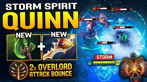 Quinn Storm Spirit Mid Lane 28 Kills Rank 5 Immortal Dota 2 Pro