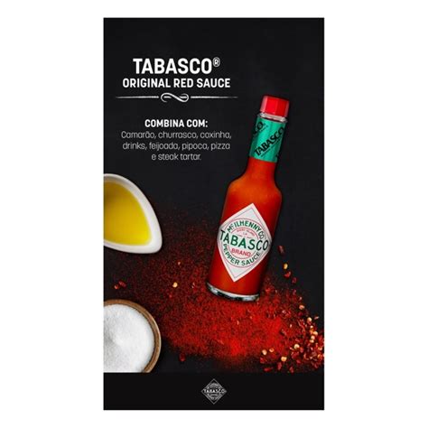 Molho de Pimenta Vermelha Original Tabasco Vidro 60ml Mercado Oliveirão