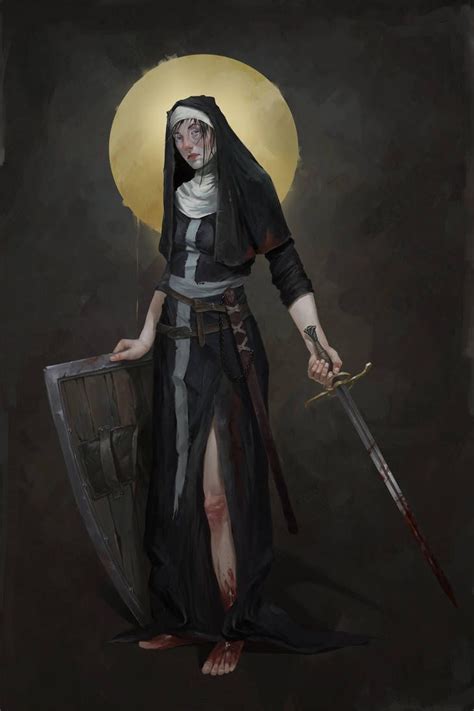 Nun Priest Girl By Laterush On Deviantart Concept Art Characters