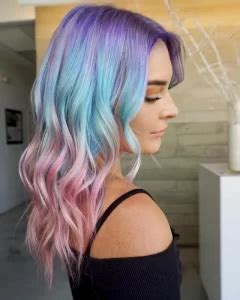 40 Variasi Ombre Rambut Pendek Sebahu Warna Biru Declip