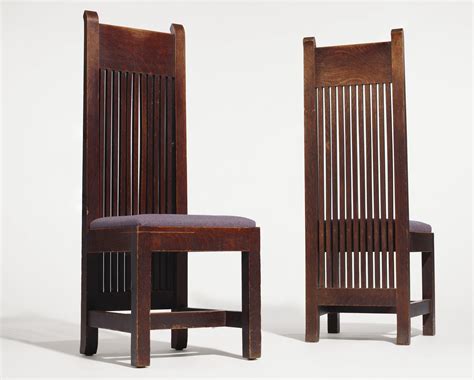 Frank Lloyd Wright 1867 1959 Two Important Chairs From The Ward W