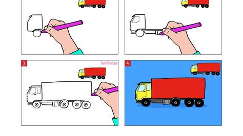 Apprendre Dessiner Un Camion En Tapes