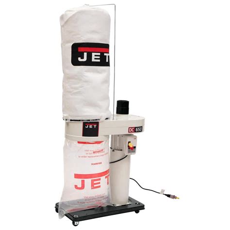 Jet 1 HP 650 CFM 4 In Dust Collector With 5 Micron Bag Filter Kit 115