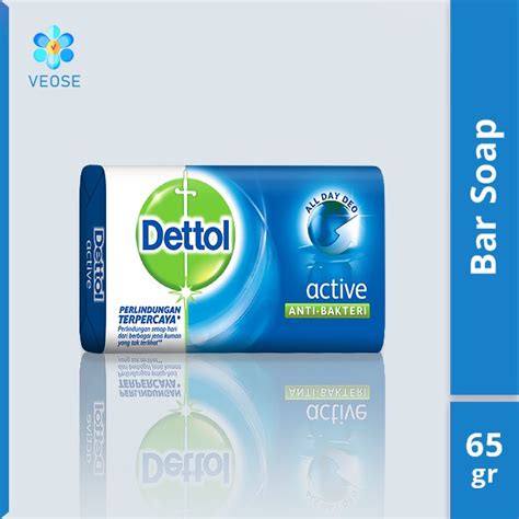 Dettol Active Antiseptic Bar Soap 65 Gr Antibacterial Soap Dettol