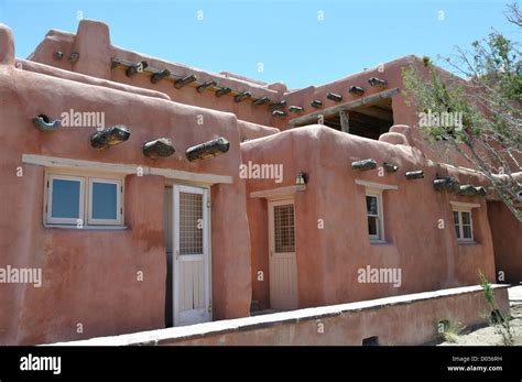 Adobe style house, Arizona, USA Stock Photo - Alamy