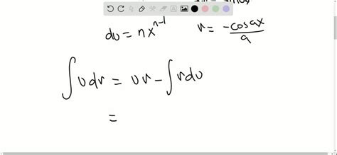 SOLVED Use Integration By Parts To Derive The Following Reduction