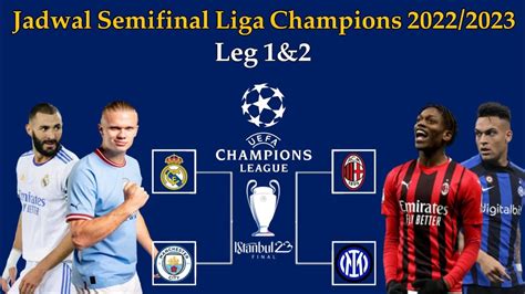 Jadwal Semifinal Liga Champions 2023 Real Madrid Vs Manchester City