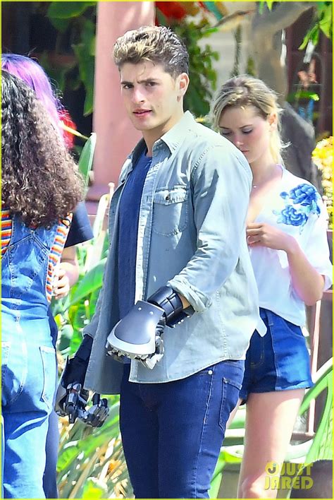 Gregg Sulkin Uses His Superpower Gloves On Runaways Set Photo