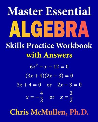 Algebra Essentials Practice Workbook With Answers Summary Of Key Ideas