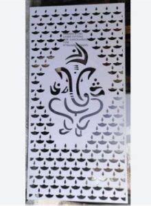 Cnc Plasma Ganesha With Diya Partition Svg Dxf Design Makerbhawan