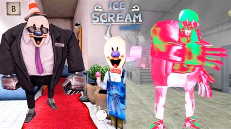 BORIS JUMPSCARES GAMEPLAY IN ICE SCREAM 4 PARTY VS NORMAL ICE SCREAM