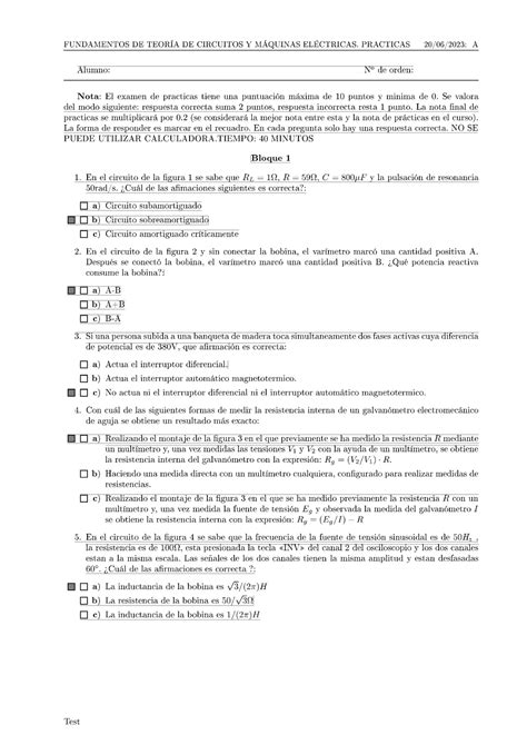 Examen Ftcy Me Junio 2023 Practicas Fundamentos De Teoría De