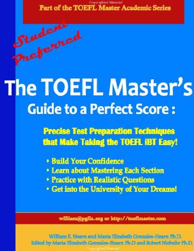 Amazon The Toefl Master S Guide To A Perfect Score Precise Test