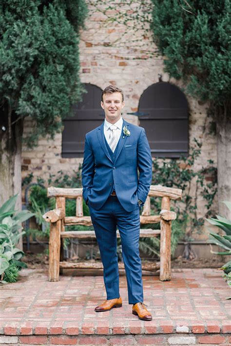 Dusty Blue Garden Wedding In Santa Susana California Friar Tux