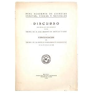 DISCURSO LEÍDO EN EL ACTO DE SU RECEPCIÓN Y CONTESTACIÓN DEL EXCMO SR