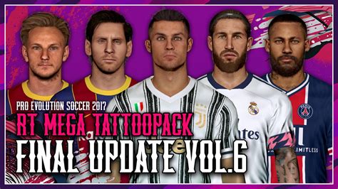 Pes Mega Tattoo Pack Aio Update Vol By Rean Tech