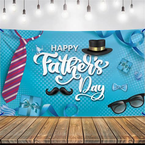 Buy Xtralarge Happy Fathers Day Banner 72x44 Inch Blue Happy