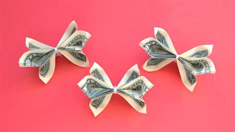 My Money Bows Easy Dollar Origami For Graduation Tutorial Diy By