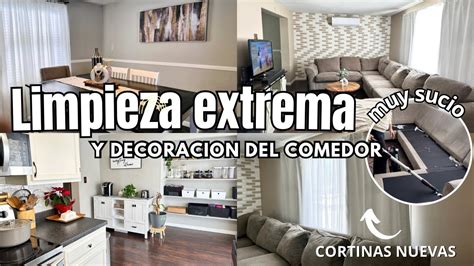 LIMPIEZA EXTREMA y DECORACIÓN DEL COMEDOR SALA Y COCINA MOTÍVATE A