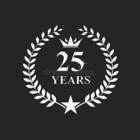 25 Years Silver Logo Stock Illustrations 77 25 Years Silver Logo