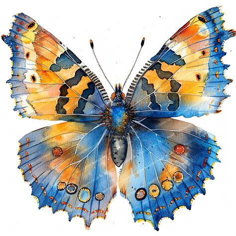 12 Realistic Butterflies Clipart, Butterfly, Printable Watercolor ...