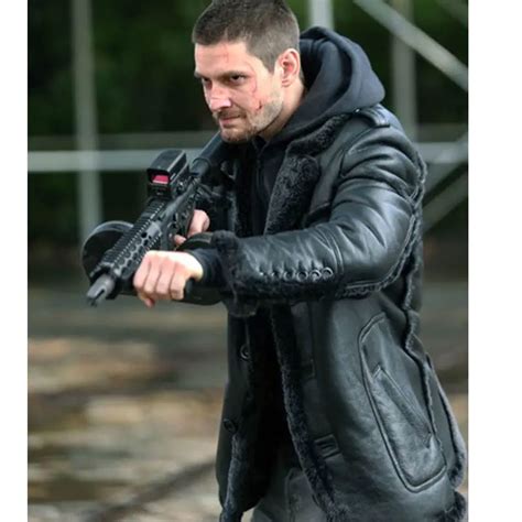 Billy Russo Punisher Coat | The Punisher 2 Ben Barnes Shearling Coat